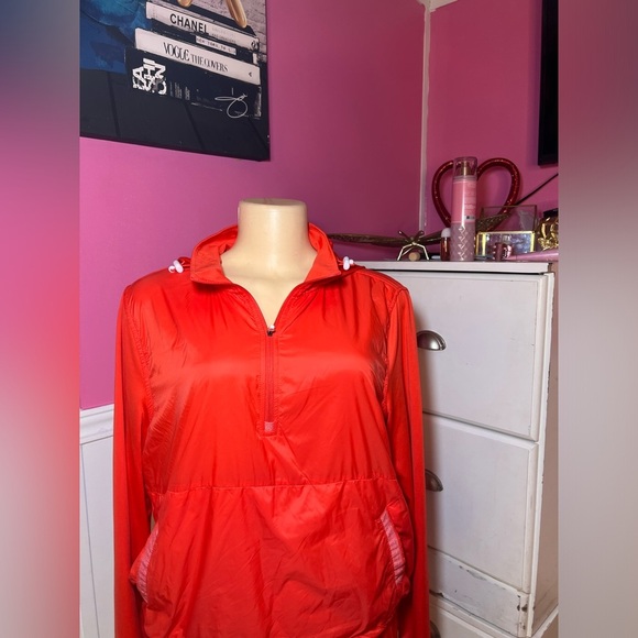Red Windbreaker Jacket - Picture 2 of 9